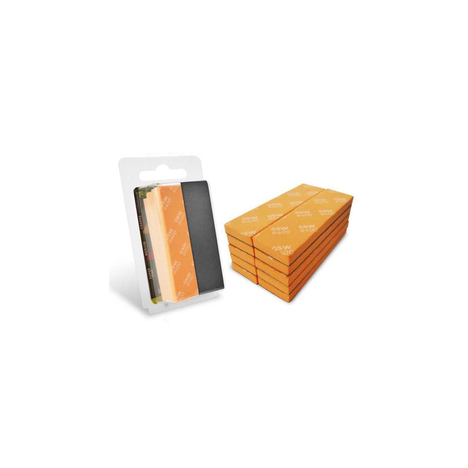 Губки шлифовальные #400 10 шт. Темный апельсин (10770)