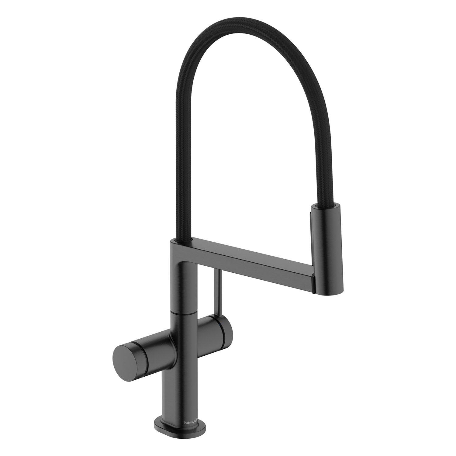 Смеситель для кухни Hansgrohe Talis Select M54 72861340 с гибким изливом Черный (249545)