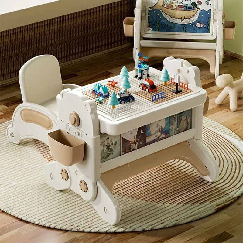 Дитячий столик для творчості Lumpurini Olimpia зі стільчиком 7в1 від 1 до 5 років (YYD436) - фото 6