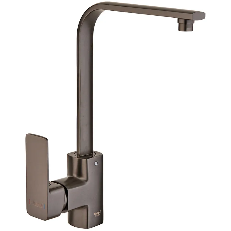 Смеситель для кухни Haiba Kubus 017 Graphite (HB4008) Смеситель для кухни Haiba Kubus 017 Graphite (HB4008)