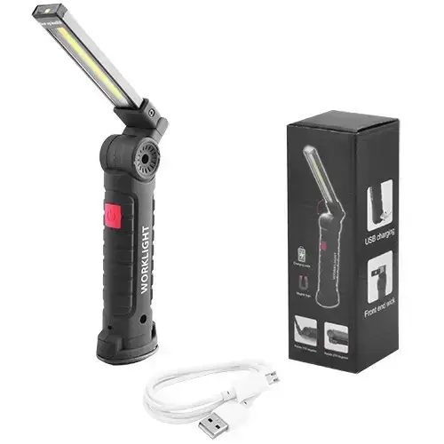 Ліхтар кемпінговий W-52 white/red micro=USB поворот180º/магніт затискач/гак (W-52)