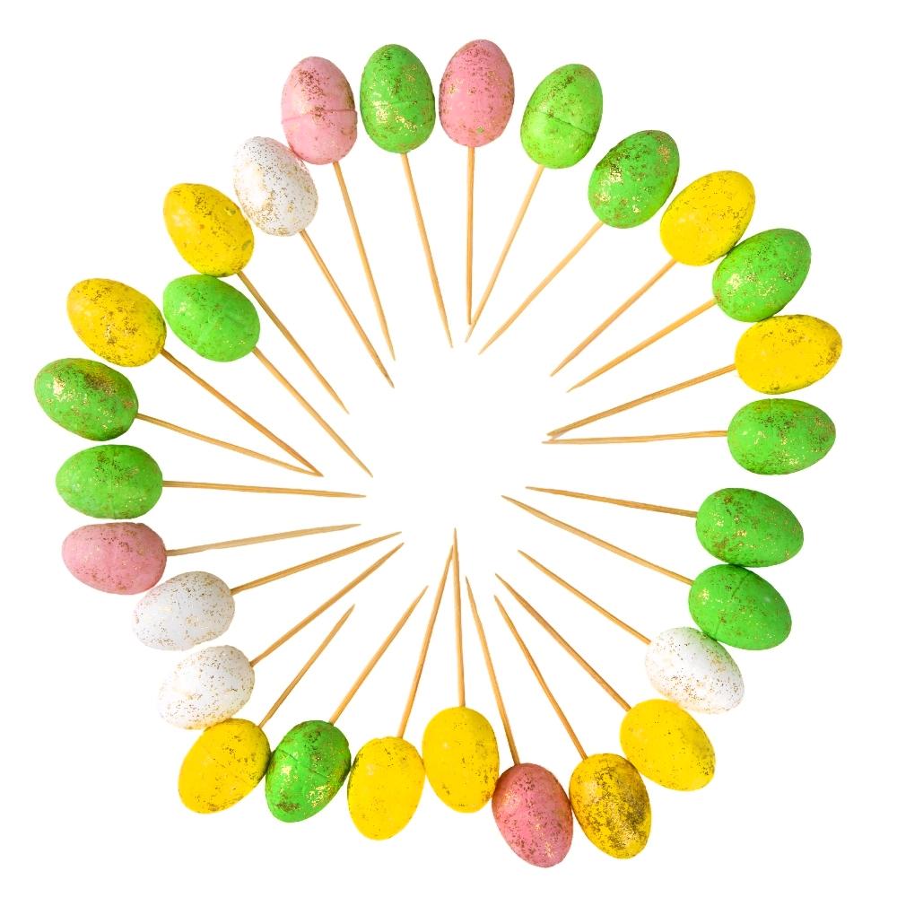 Набор пасхальных шпажек Крашанки 7 см (9109-047)