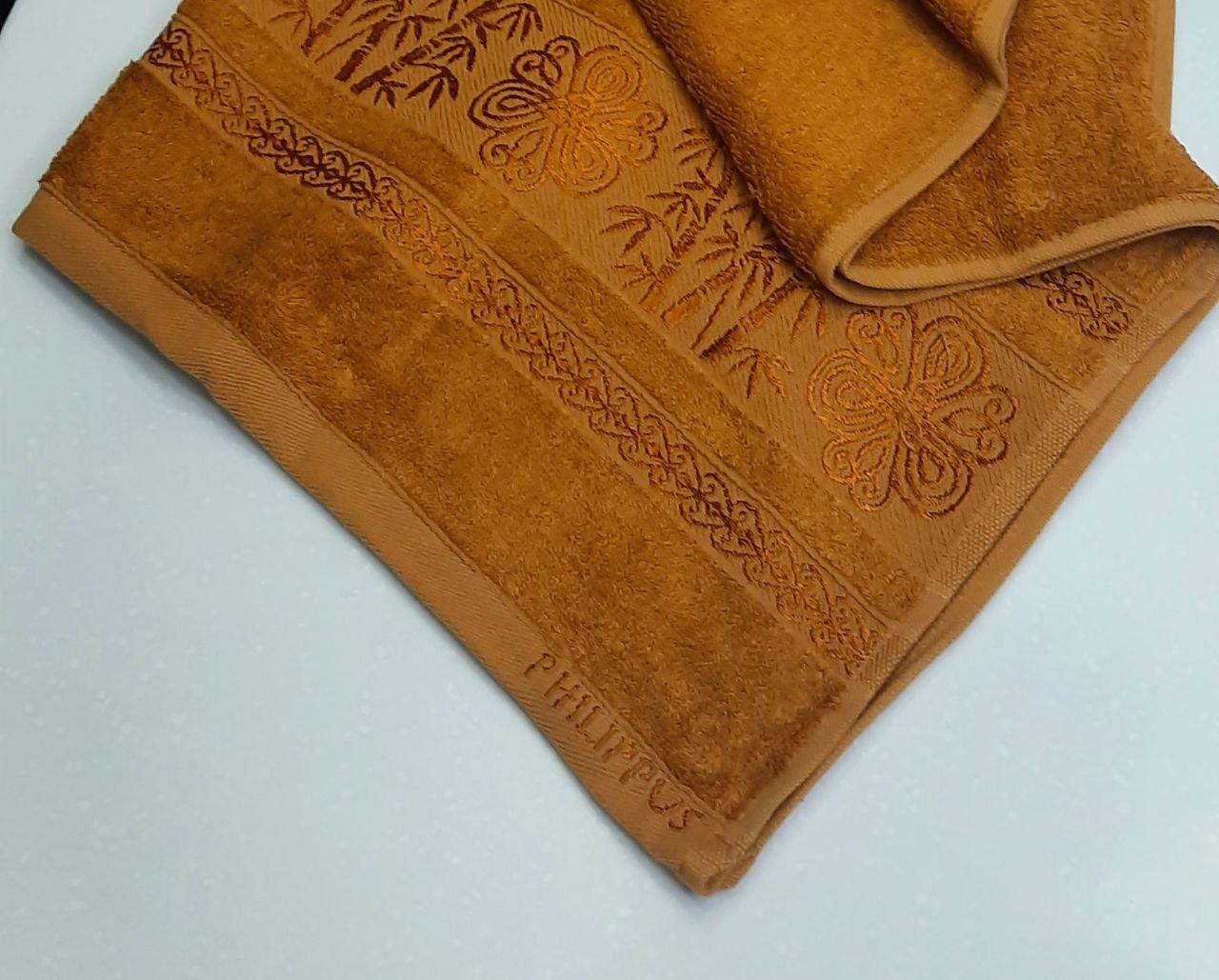 Полотенце бамбуковое банное Philippus 70х140 Терракотовый (05822) - фото 3 Полотенце бамбуковое банное Philippus 70х140 Терракотовый (05822) - фото 3