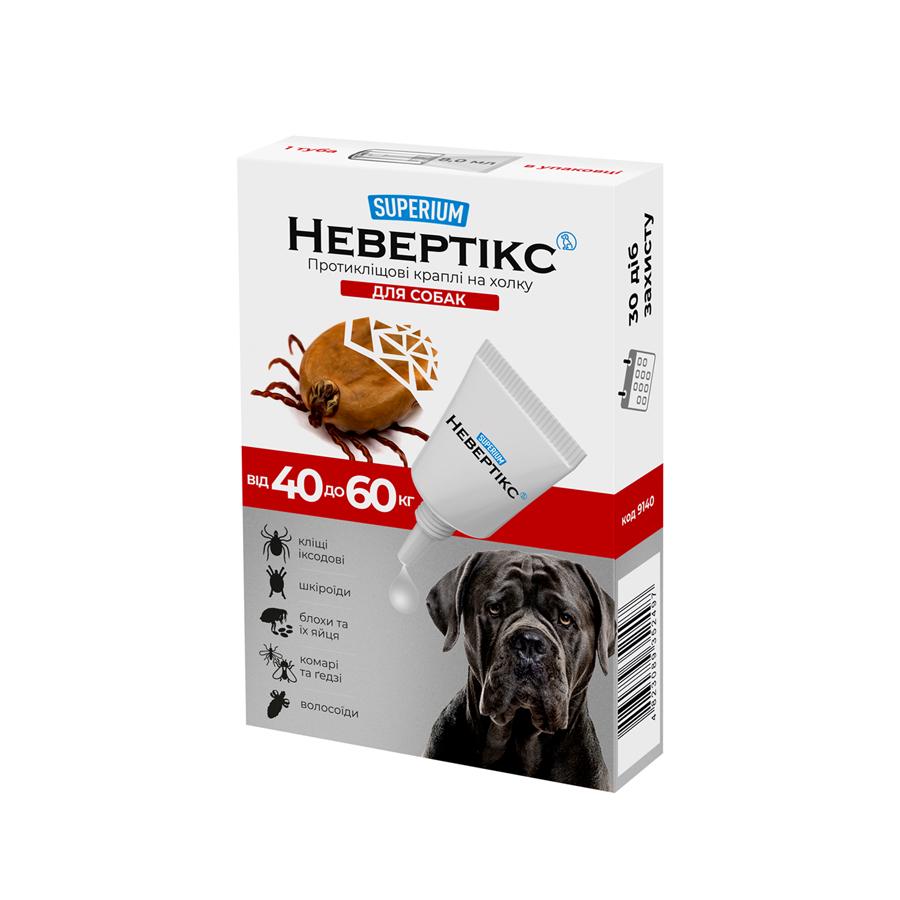 Протиклещові краплі СУПЕРІУМ Невертикс для собак 20-40 кг (9140)