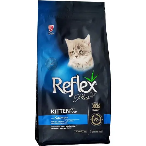 Корм сухий для кошенят Reflex Plus з лососем 1,5 кг (RFX-312)