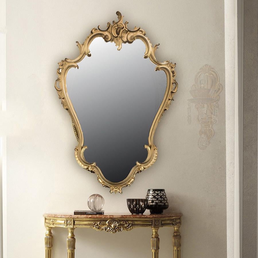 Зеркало с рамой MiroMark Ренессанс ДСП/МДФ Золотистый (MR-88-GL) - фото 2 Зеркало с рамой MiroMark Ренессанс ДСП/МДФ Золотистый (MR-88-GL) - фото 2