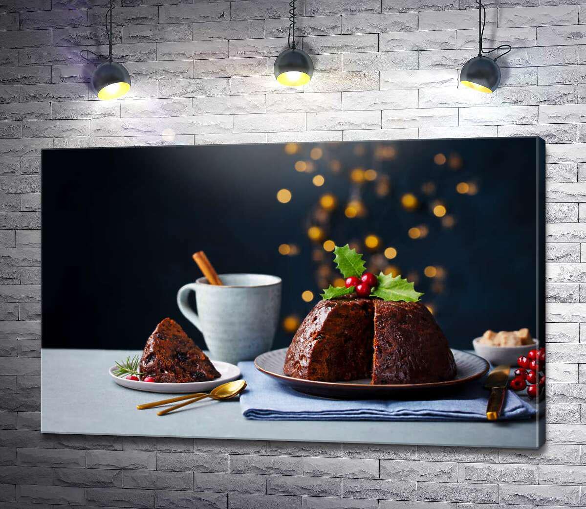 Картина ArtPoster Рождественский английский пудинг 100x64 см Модуль №1 (003990)