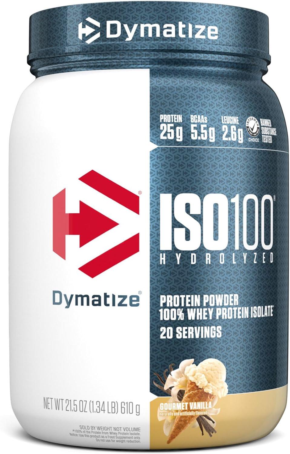 Изолят сывороточного протеина Dymatize nutrition ISO 100 Gourmet Vanilla 610 г