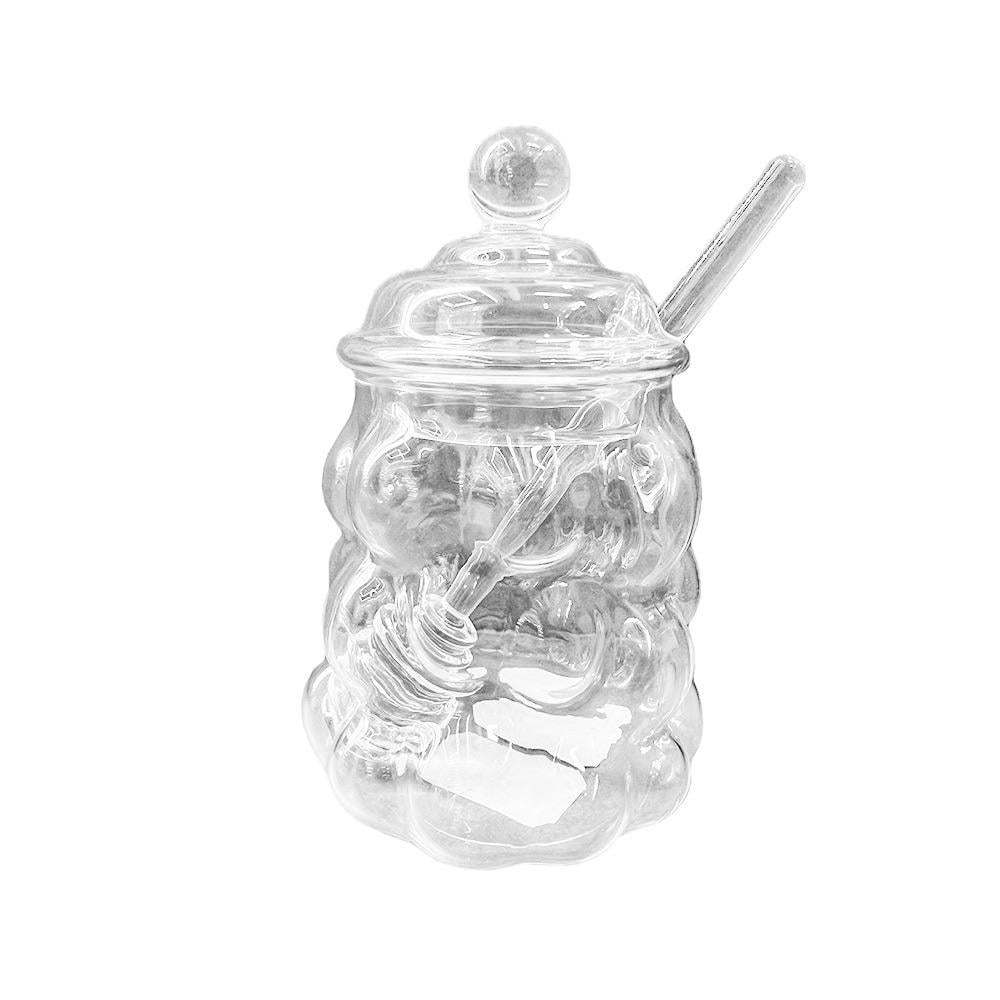 Банка для меду з ложкою R32717 Honeycomb 380 мл