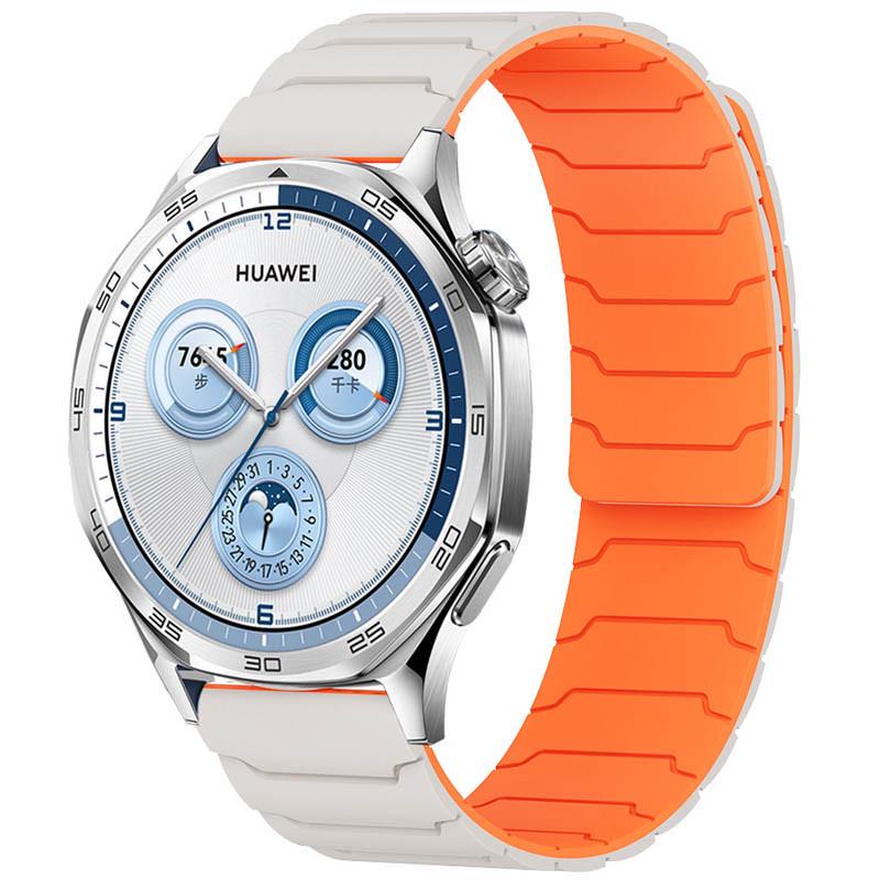 Ремінець Dual-color Magnetic для Smart Watch 20 мм Starlight/Orange (00000077071_2)