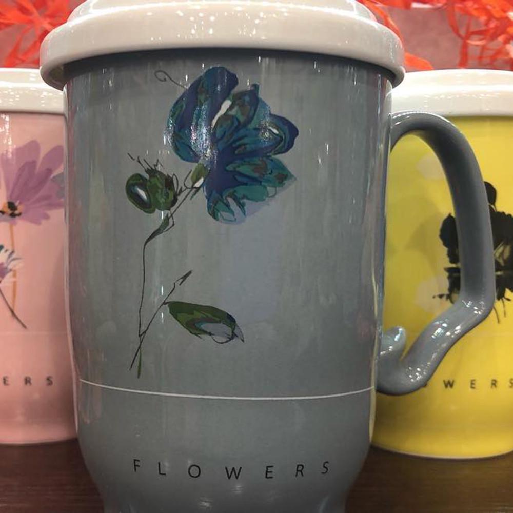 Чашка Ароматный чай с крышкой и керамическим ситечком 450 мл Серый (21-сір-O8030-54) - фото 7 Чашка Ароматный чай с крышкой и керамическим ситечком 450 мл Серый (21-сір-O8030-54) - фото 7