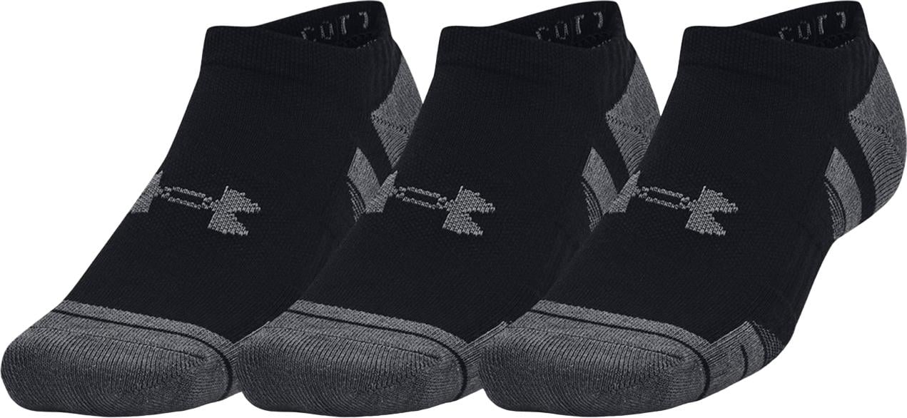Носки Under Armour PERFORMANCE COTTON 3PK NS 3 пары XL Черно-темно-серый (1379526-001)