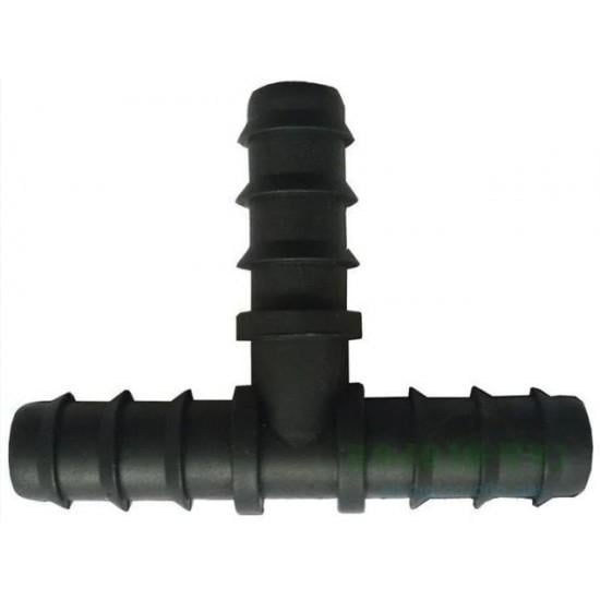 Тройник для капельной трубы SL-023 100 1/2" 25 Черный (DR014523)