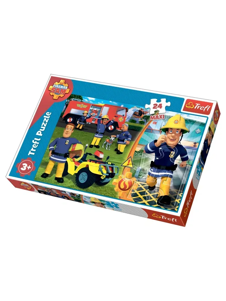 Пазлы Trefl MAXI Храбрый пожарный Сэм из картона на 24 эл. Разноцветный (150-98-14290)