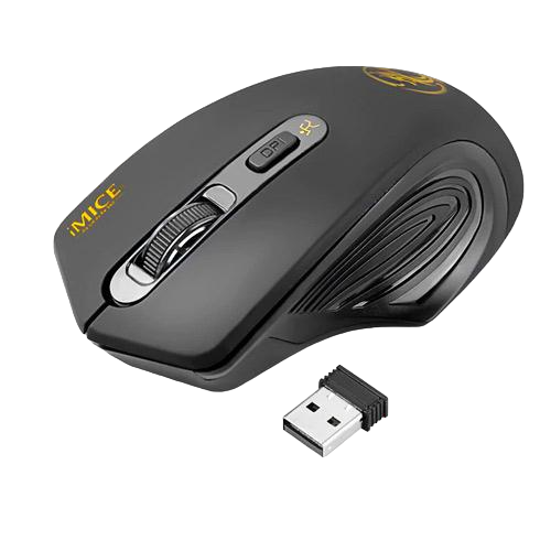 Компьютерная мышь ТИХАЯ 2000dpi iMice G-1800 Черный (1339)