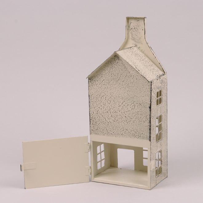 Подсвечник Flora Домик металлический 33 см Кремовый (39572) - фото 3 Подсвечник Flora Домик металлический 33 см Кремовый (39572) - фото 3