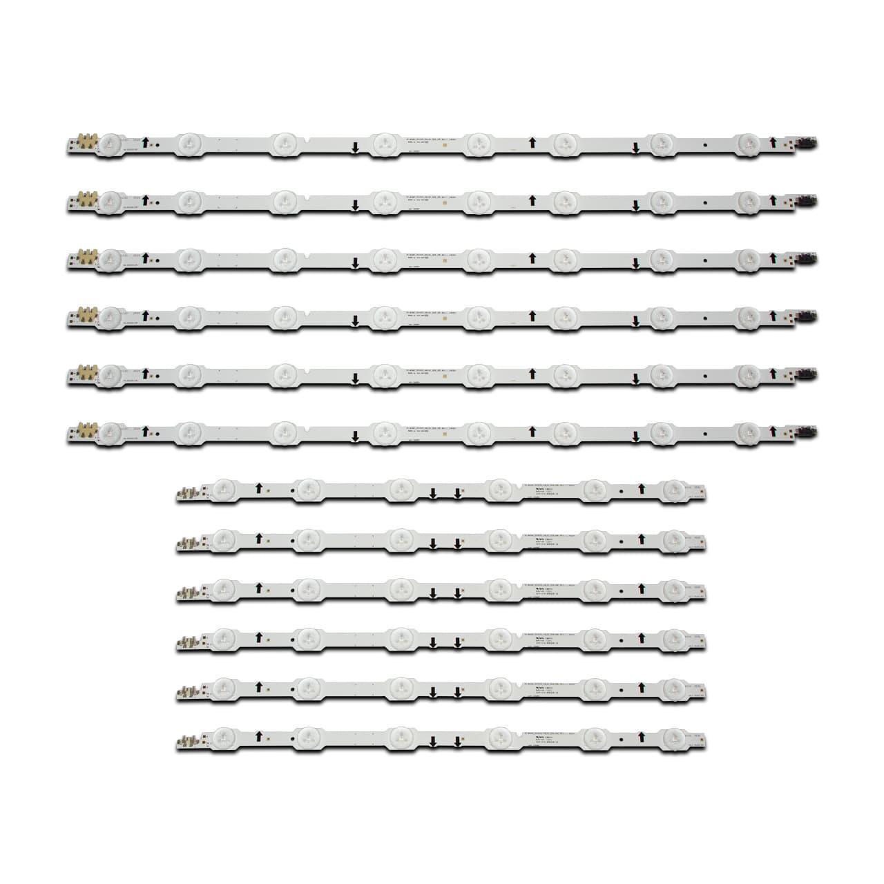 Комплект LED підсвітки для TV DUGE-500DCA-R3 DUGE-500DCB-R3 2014SVS UHD 50 3228 L08+R06 REV1.1 2014SVS_UHD_50 50" 12 шт. (ART-14250)