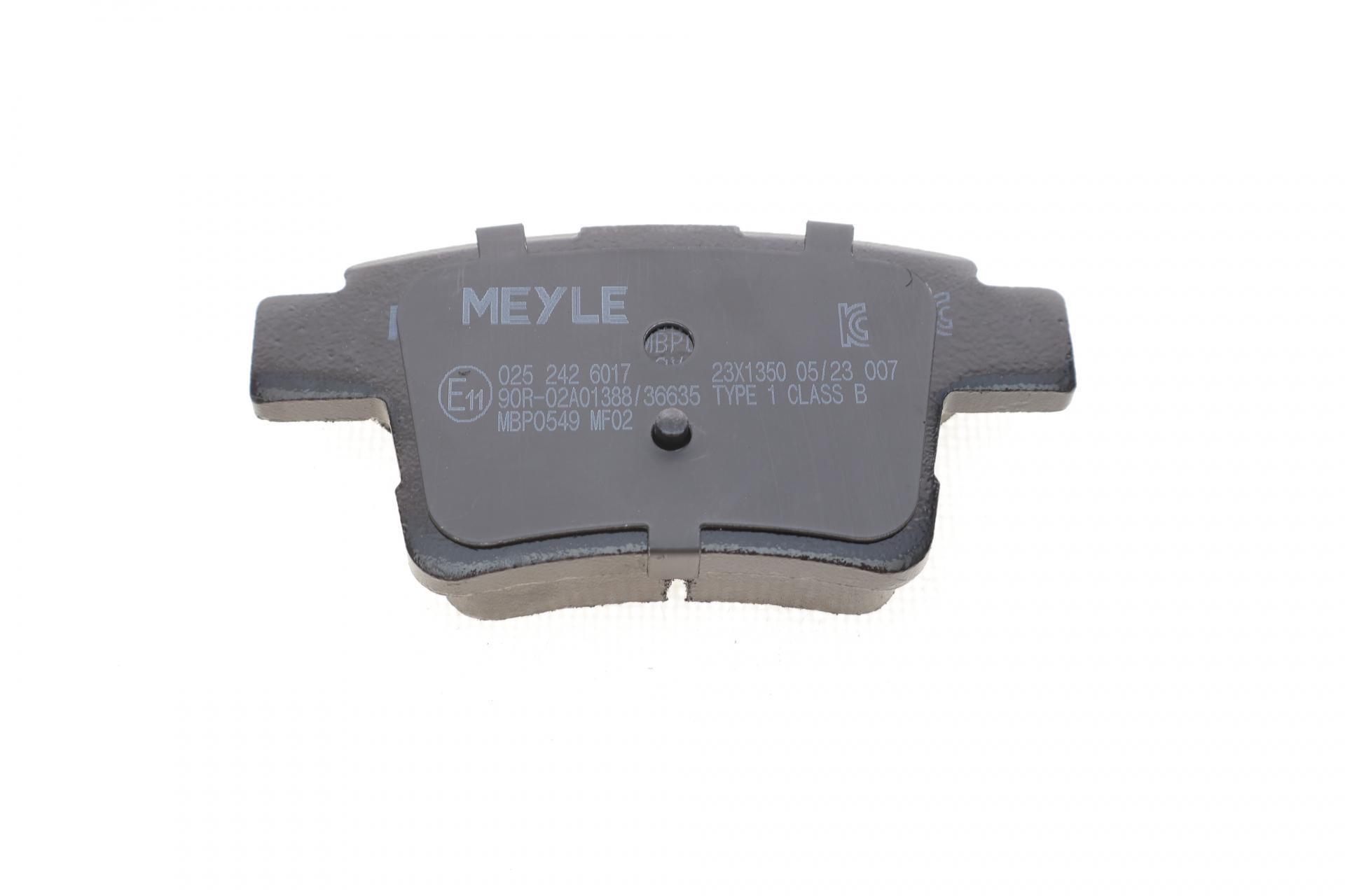 Колодки гальмівні задні Ford Mondeo III 1.8-2.2 00-09-025 242 6017 MEYLE