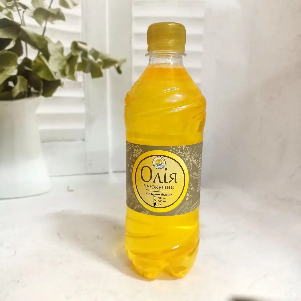 Масло кунжутное ПЭТ холодного отжима из белых семян 1 л Масло кунжутное ПЭТ холодного отжима из белых семян 1 л