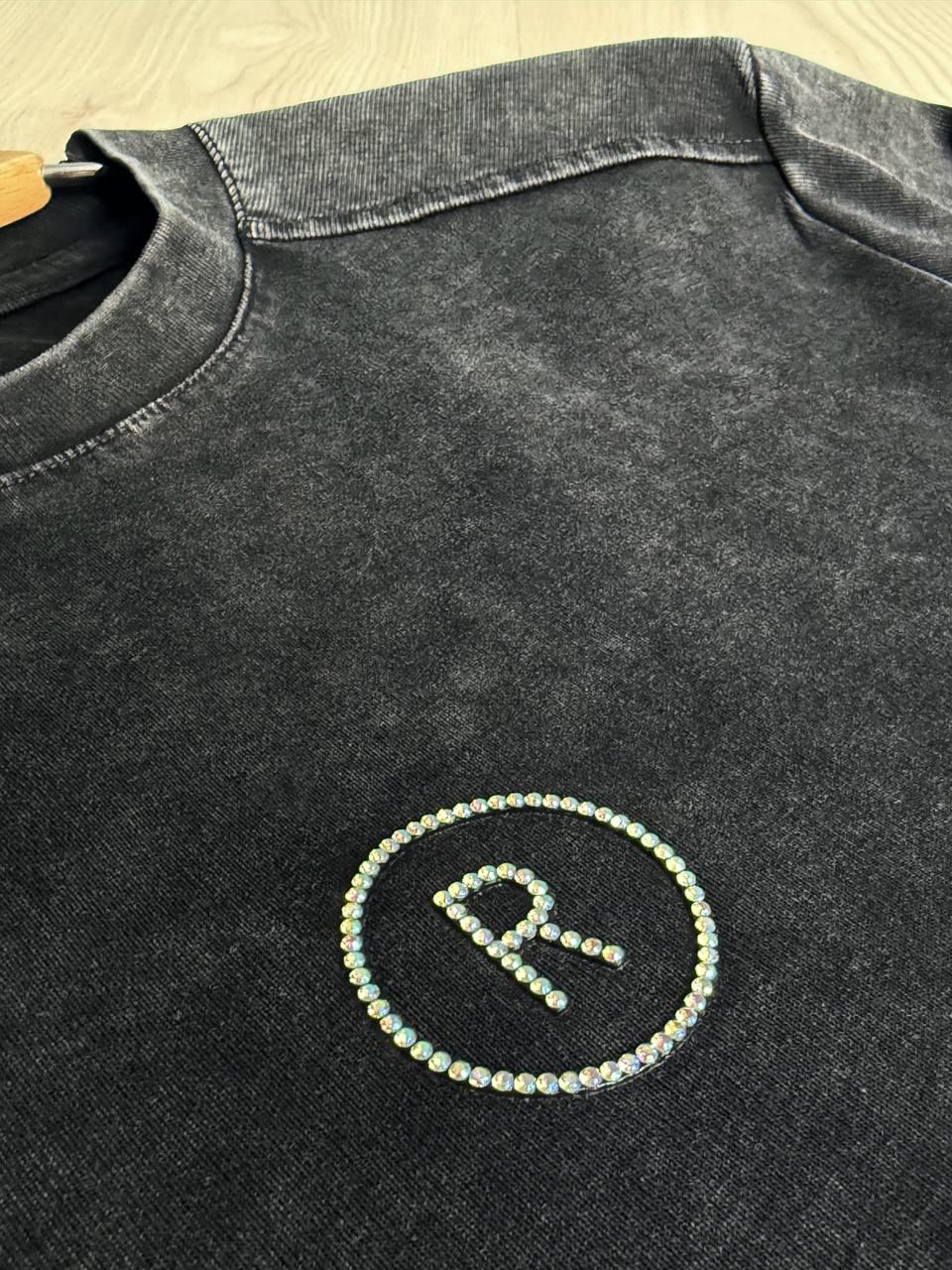 Лонгслив женский A-N 2517-5 трикотажный варка тай-дай с камешками R OS Черный (4893) - фото 2 Лонгслив женский A-N 2517-5 трикотажный варка тай-дай с камешками R OS Черный (4893) - фото 2