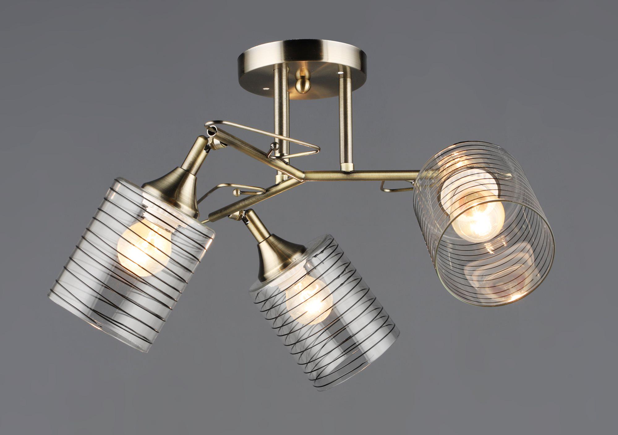 Світильник стельовий Sirius N6683/3 Бронзовий