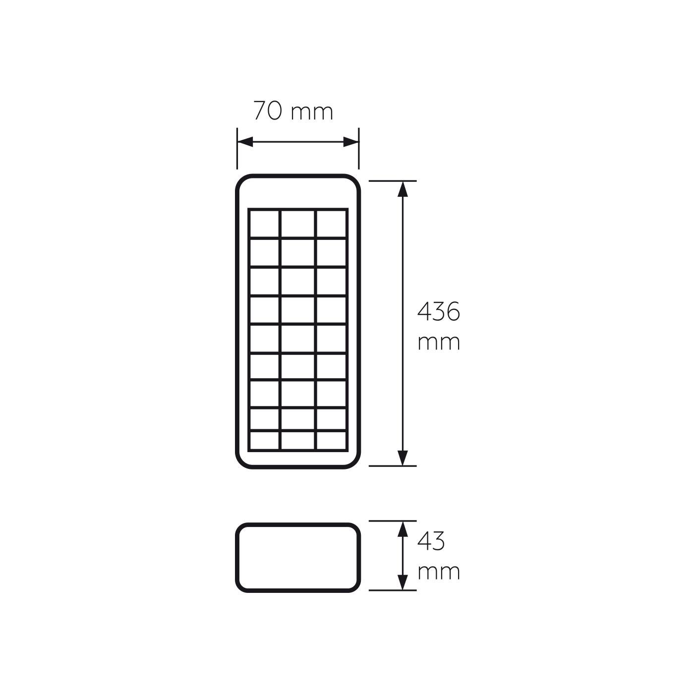 Світильник Eurolamp EM-60SMD 12 W на акумуляторі 436х70х43 мм (4260642639945) - фото 2