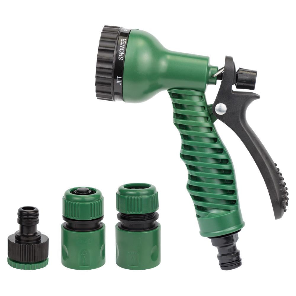 Набор для полива Grad пистолет-распылитель 7-ми режимный 2 коннектора с адаптером ABS (5012525)