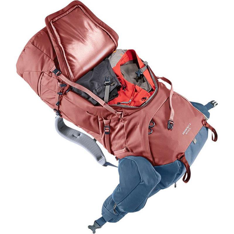 Туристичний рюкзак Deuter Aircontact X 60+15 л SL Redwood-Ink (3370122 5335) - фото 9