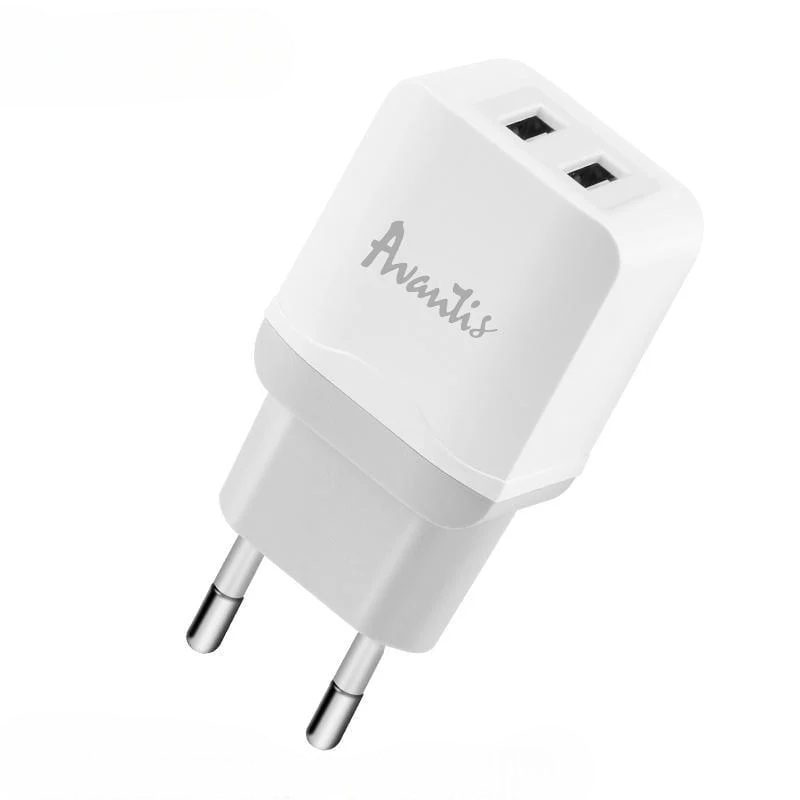 Мережевий зарядний пристрій Avantis A829 2USB/2,4A Білий (844678)