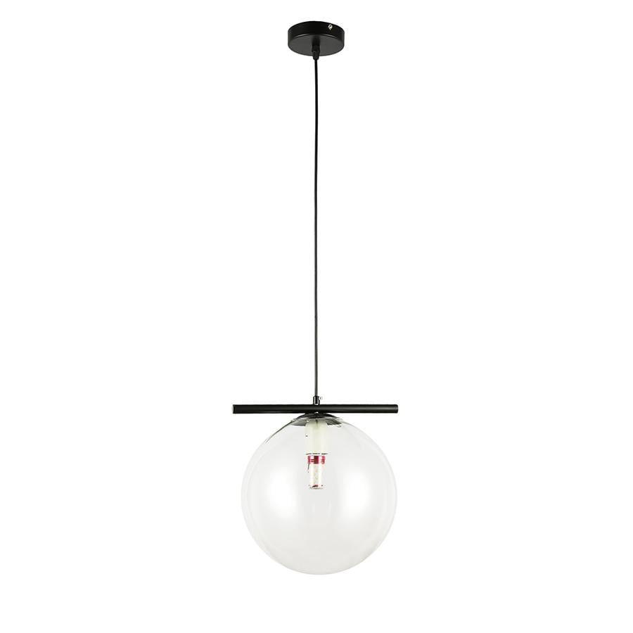 Светильник подвесной шар Levistella 7841023-1 250mm BK/CL плафон прозрачный Черный
