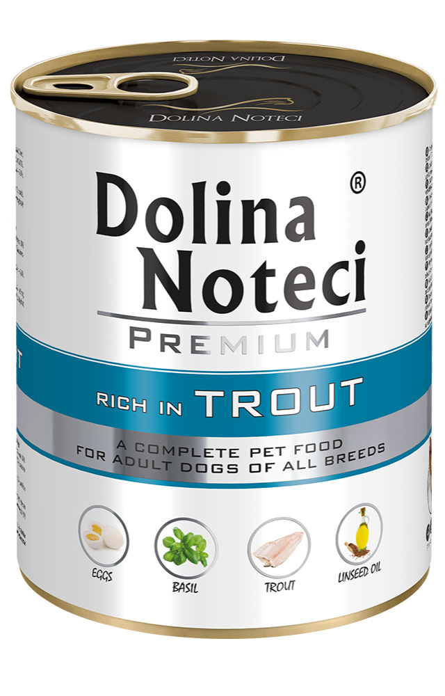 Корм консервований Dolina Noteci Premium для собак з фореллю 800 г (23693473)