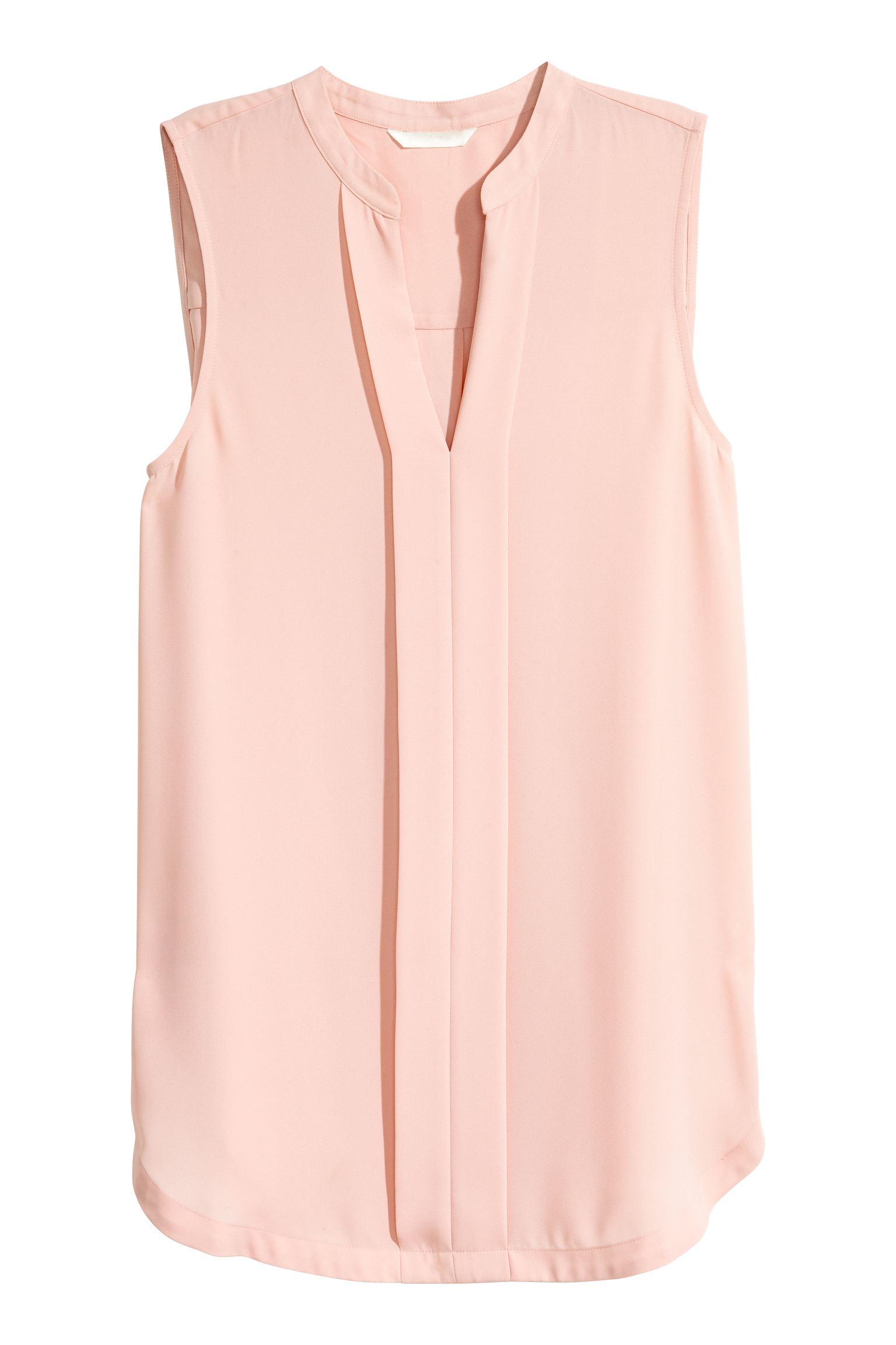 Блуза H&M р. 32 Пудровый (23065100456) - фото 2 Блуза H&M р. 32 Пудровый (23065100456) - фото 2