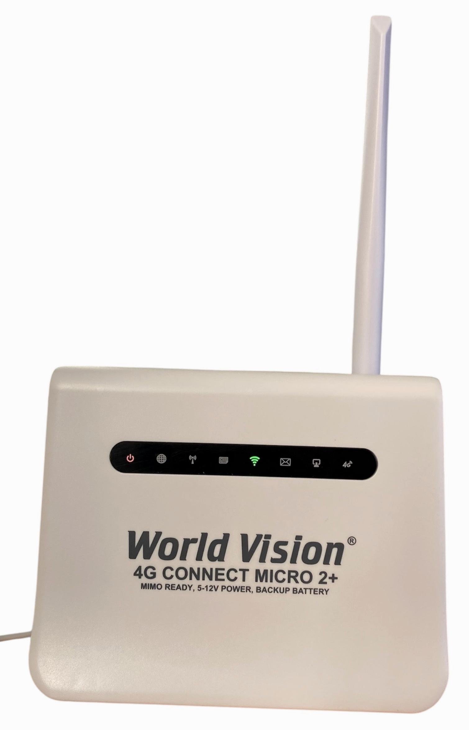 Роутер под сим карту World Vision Connect micro 2/аккумулятор 4G 150 Мбит/с модемом два антенных выхода