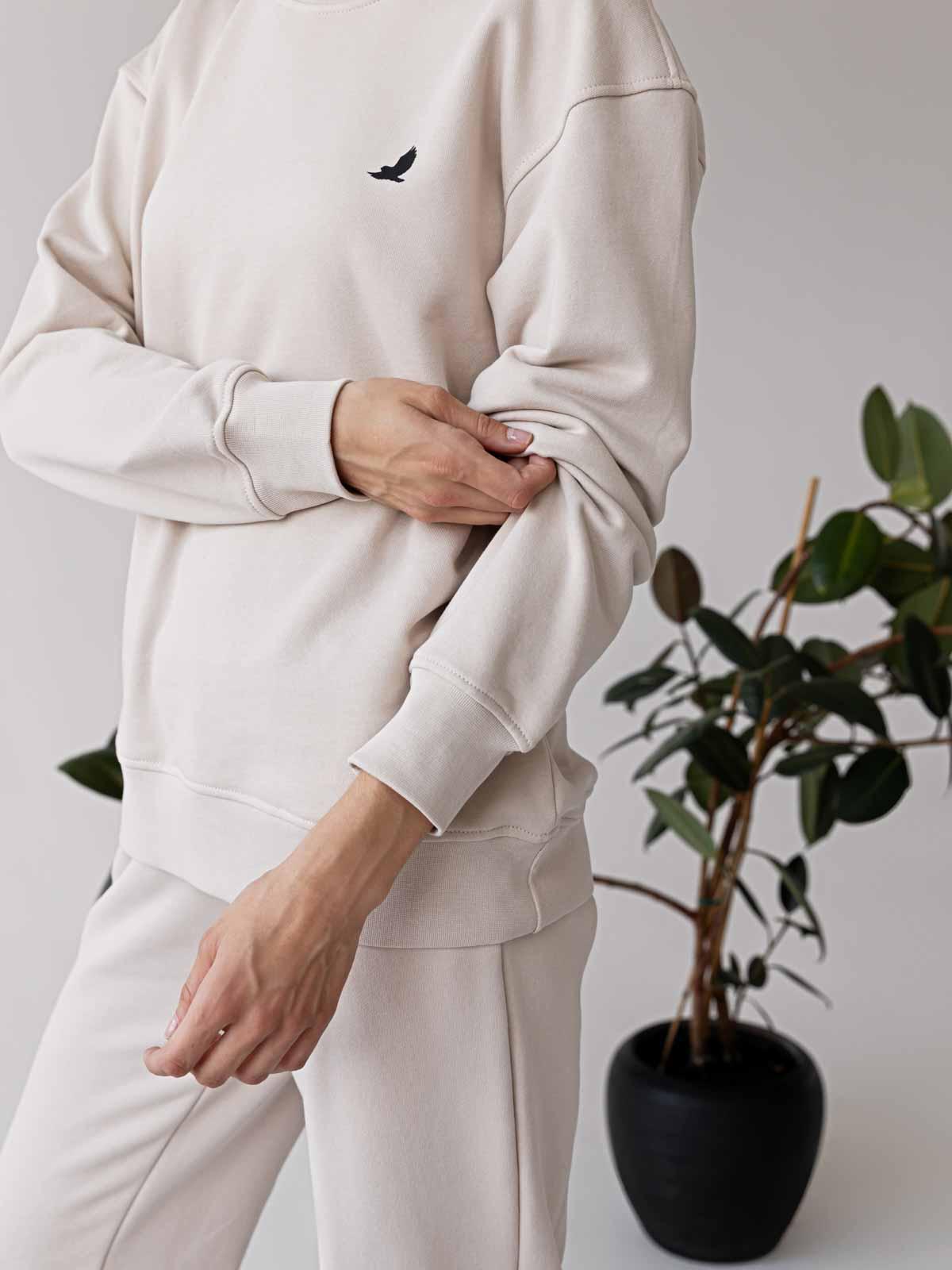 Світшот жіночий базовий FROMUS S/M Айворі (2567-57) - фото 3 Світшот жіночий базовий FROMUS S/M Айворі (2567-57) - фото 3