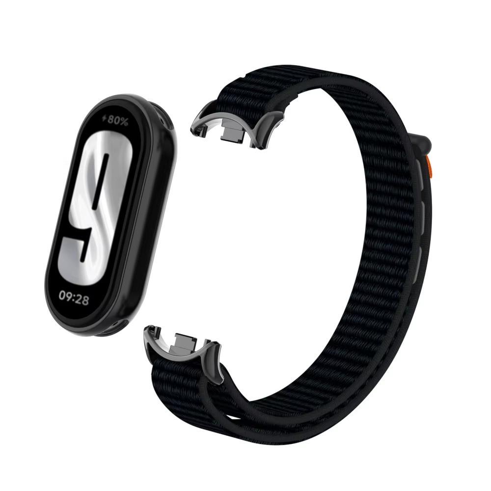 Ремешок для фитнес-браслета Mi Band 8/9 нейлоновый Черный (2432085720)