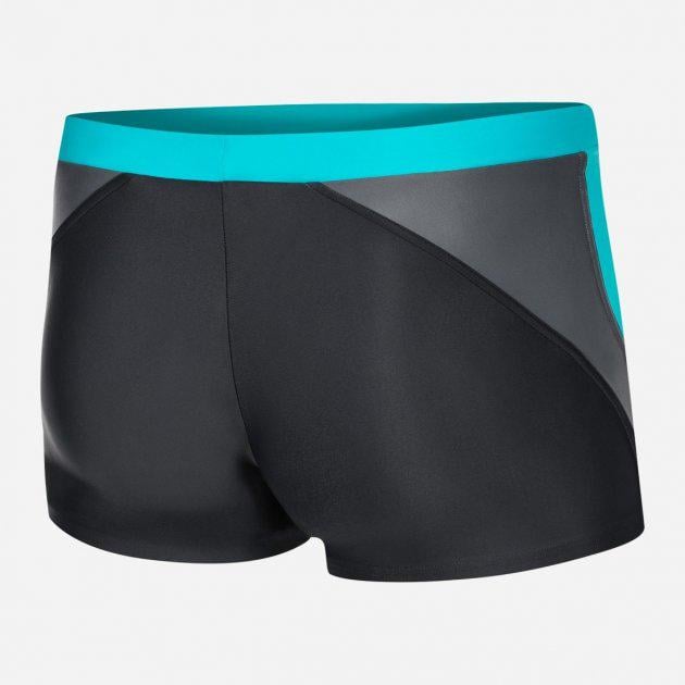 Плавки-боксери для чоловіків Aqua Speed Dario 2XL Темно-сірий/Світло-сірий/Бірюзовий (346-32 2XL) - фото 2