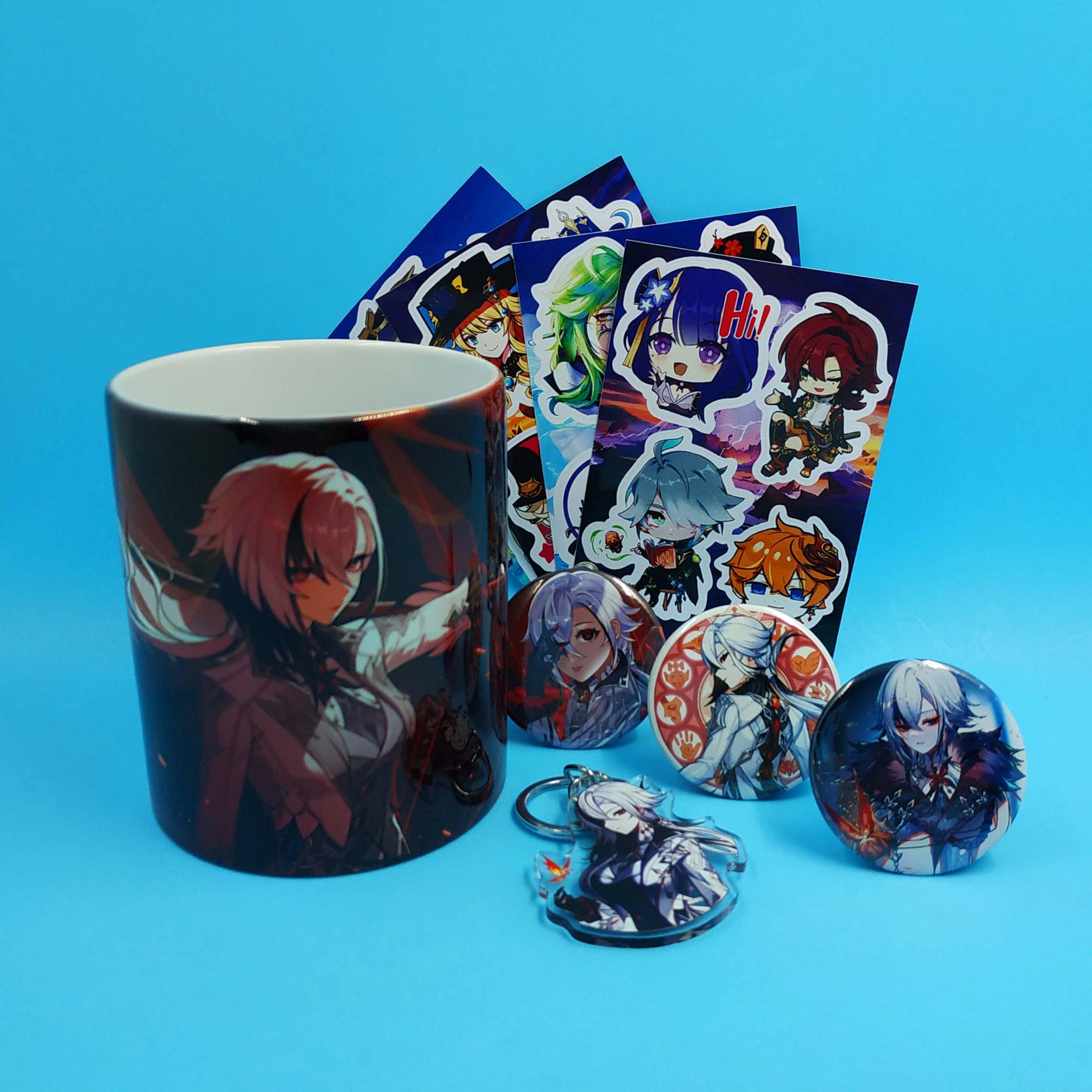 Коллекционный мини-бокс Арлекино с чашкой из Геншин Импакт (7403)