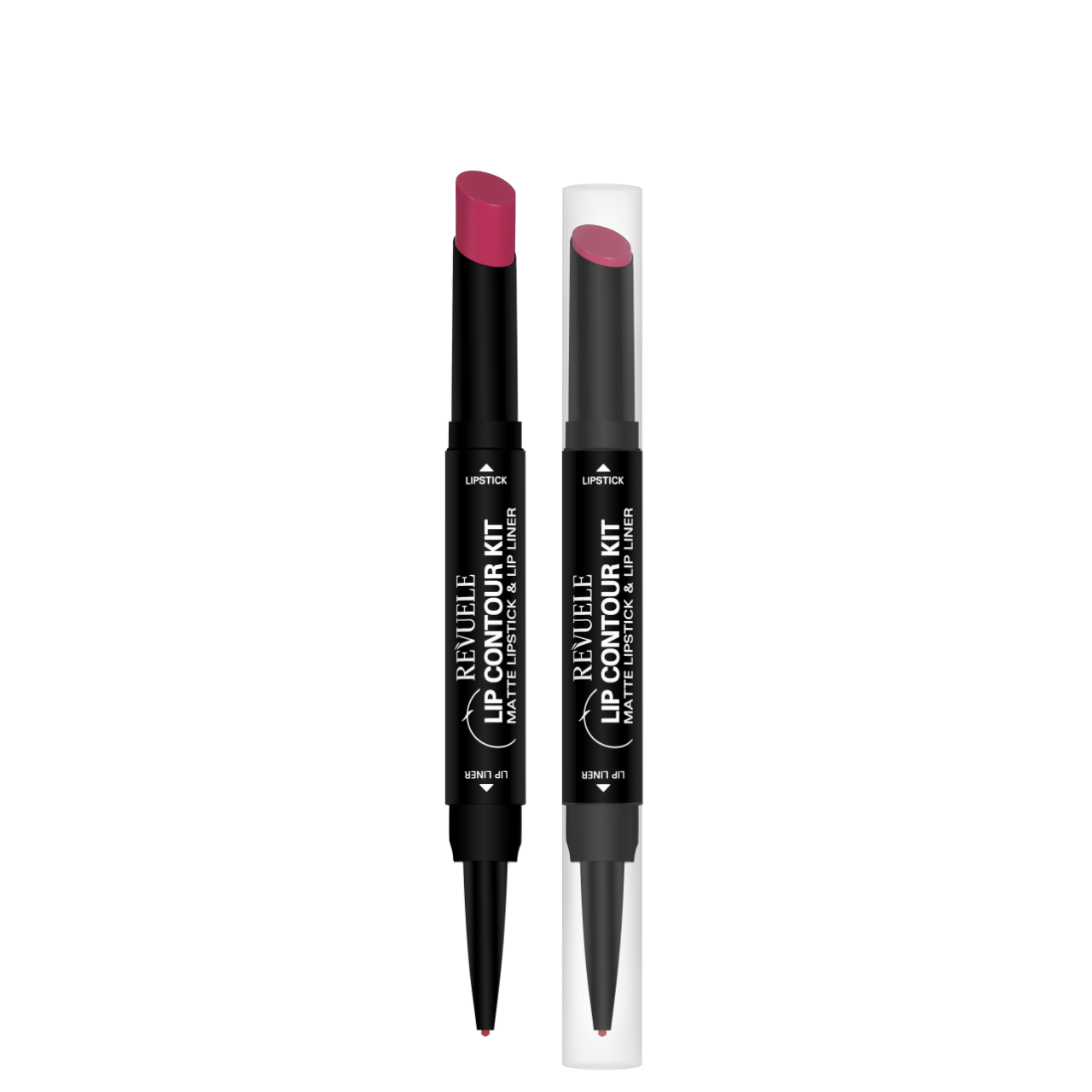 Помада матова з олівцем для губ Revuelle Lip Contour Kit 2в1 1,8 тон 02 Малиновий