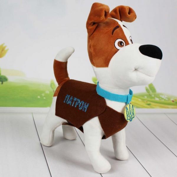 Мягкая игрушка Копица Патриотическая Собака джек-рассел-терьер Патрон 30х17 см (00114-70)