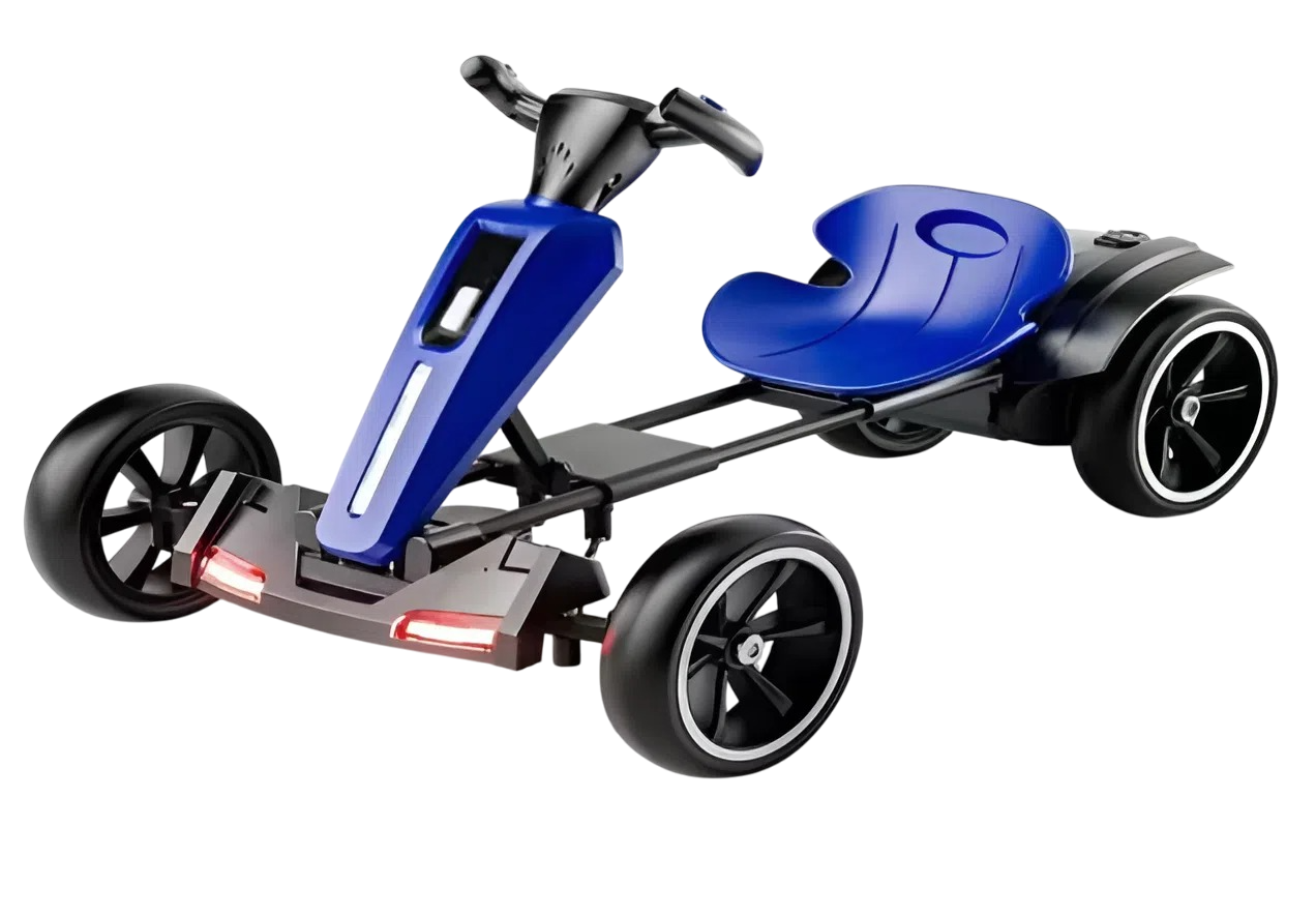 Дитячий електрокарт складаний Bambi M 6277EBR-3 пульт/світло/музика (М6277 Blue)