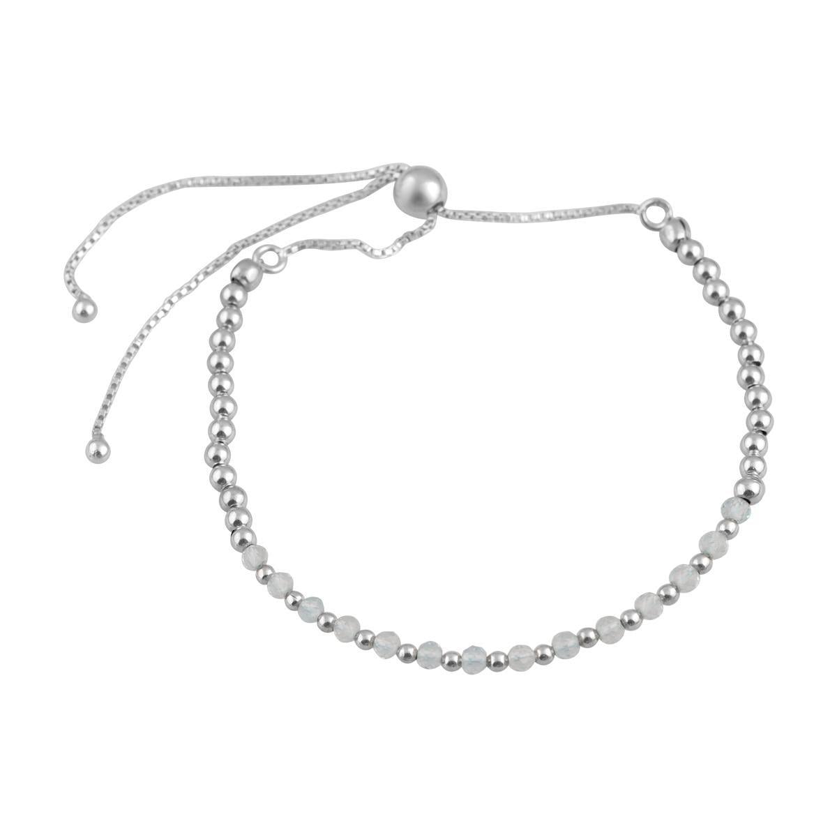 Браслет серебряный с натуральными топазами