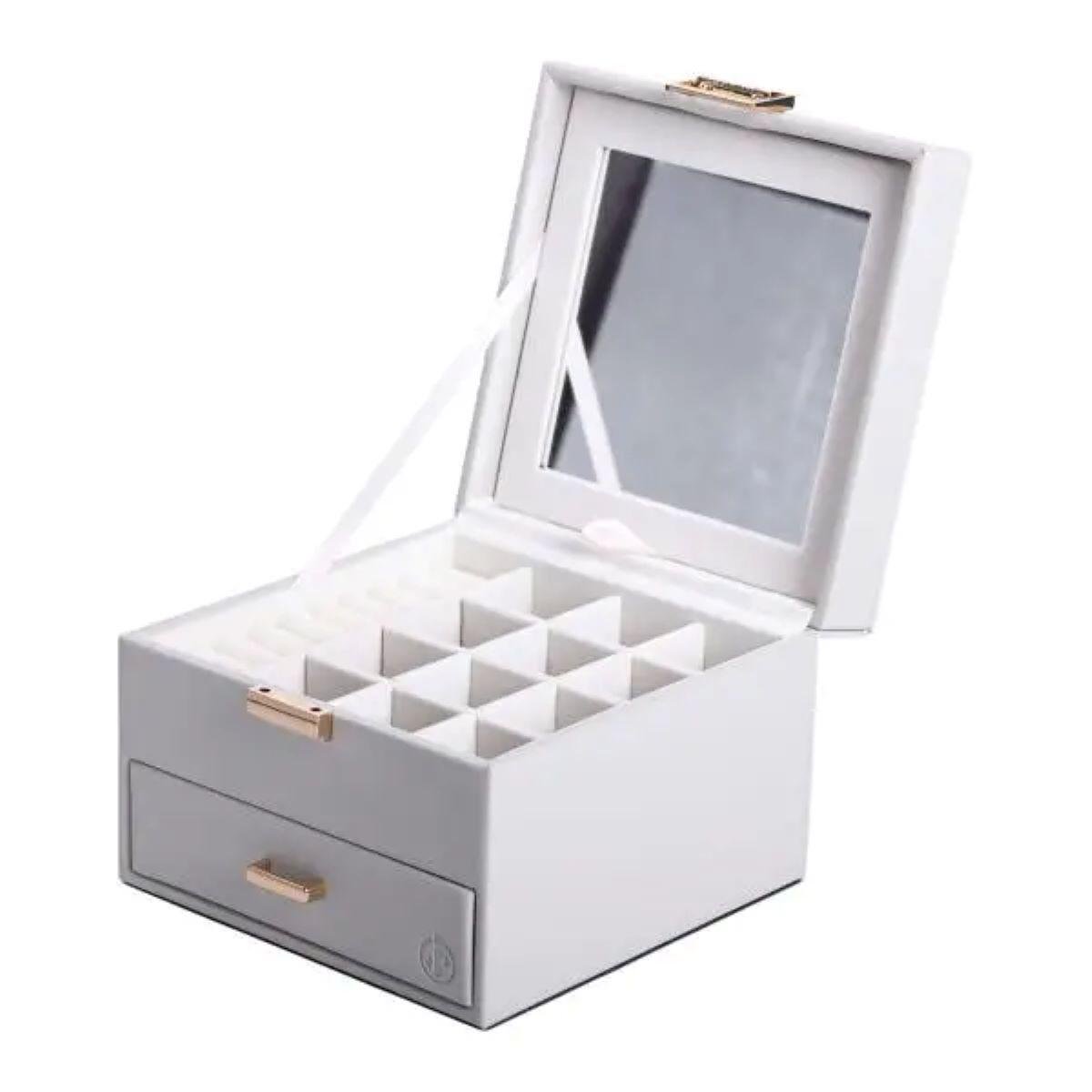 Шкатулка для украшений из эко кожи 2 яруса для ювелирных изделий (6658) Шкатулка для украшений из эко кожи 2 яруса для ювелирных изделий (6658)