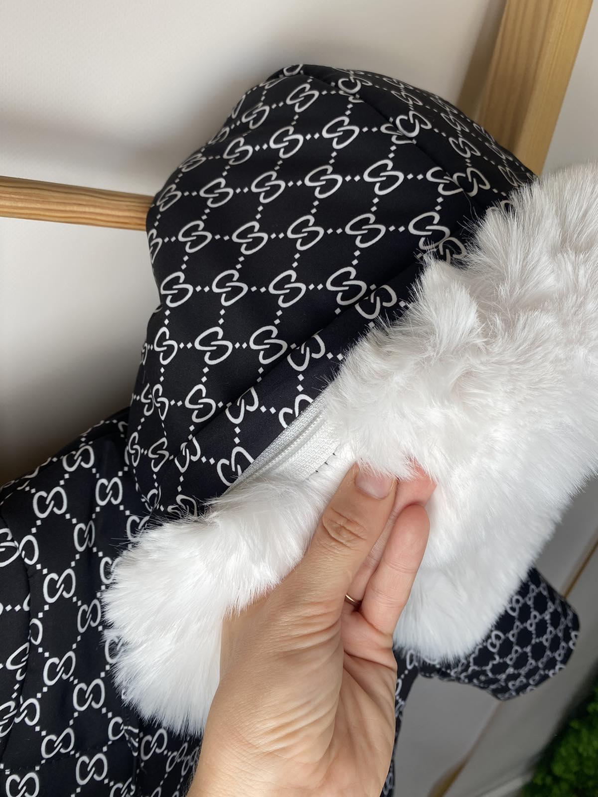 Дитячий зимовий комбінезон з пінетками та рукавичками 80 см Чорний (21321) - фото 5 Дитячий зимовий комбінезон з пінетками та рукавичками 80 см Чорний (21321) - фото 5