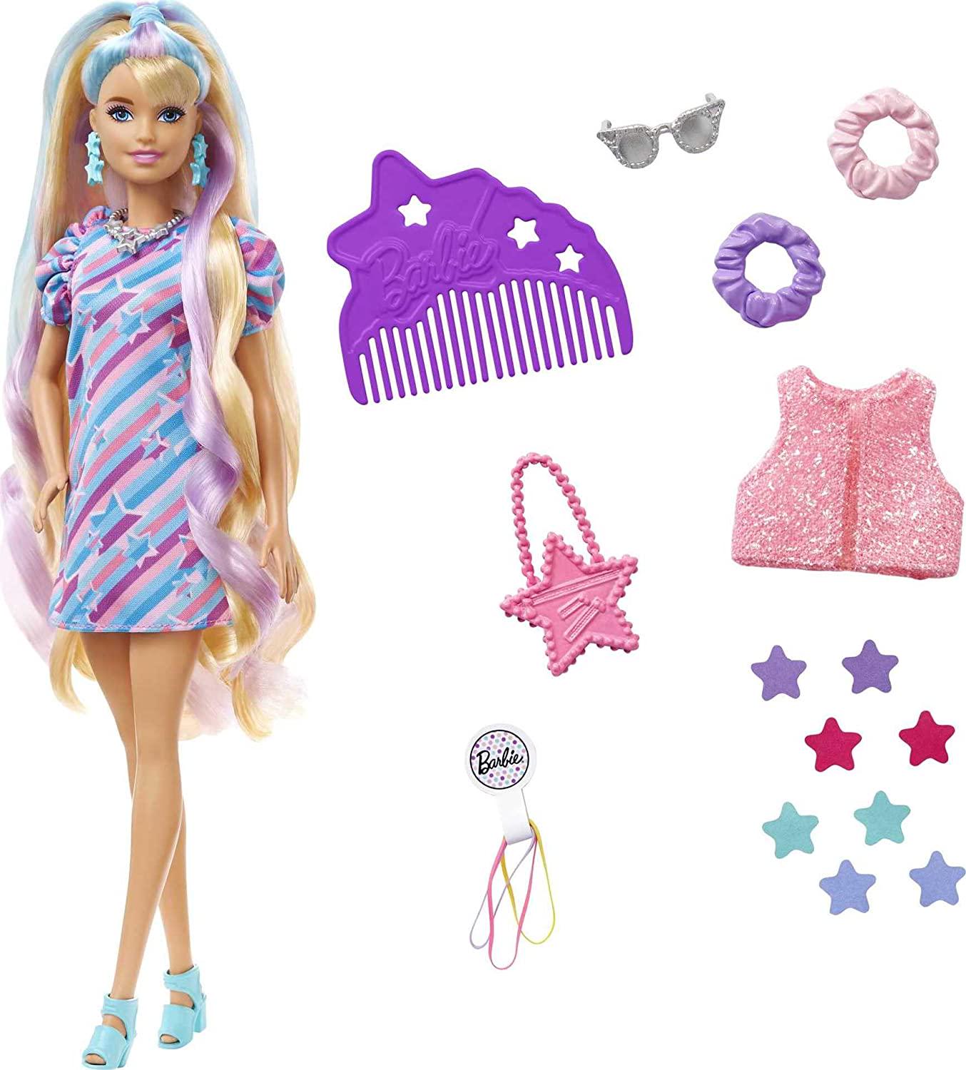 Игровой набор Barbie Звездная красотка Barbie Fantasy Hair (HCM88)