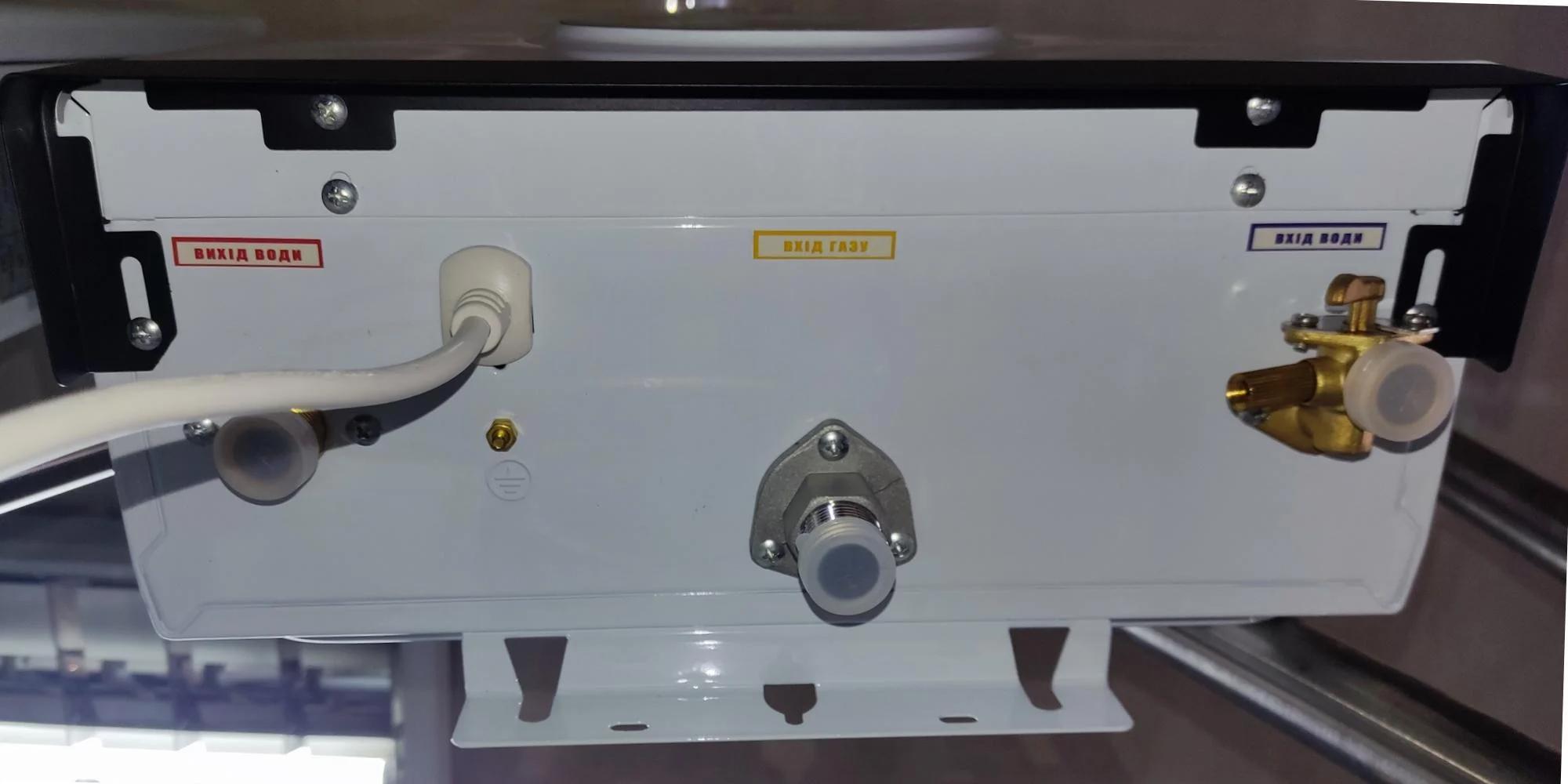 Колонка газова турбована Piramida 24 PG-24B з димоходом мідний теплообмінник 24 кВт Білий (PG-24B) - фото 4