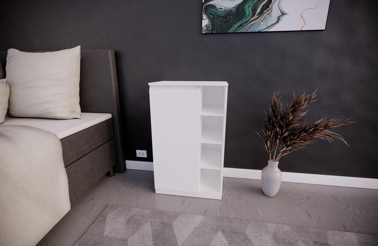 Тумба MEBEX 60х40х100 см Білий (VS4D600WH) - фото 3 Тумба MEBEX 60х40х100 см Білий (VS4D600WH) - фото 3