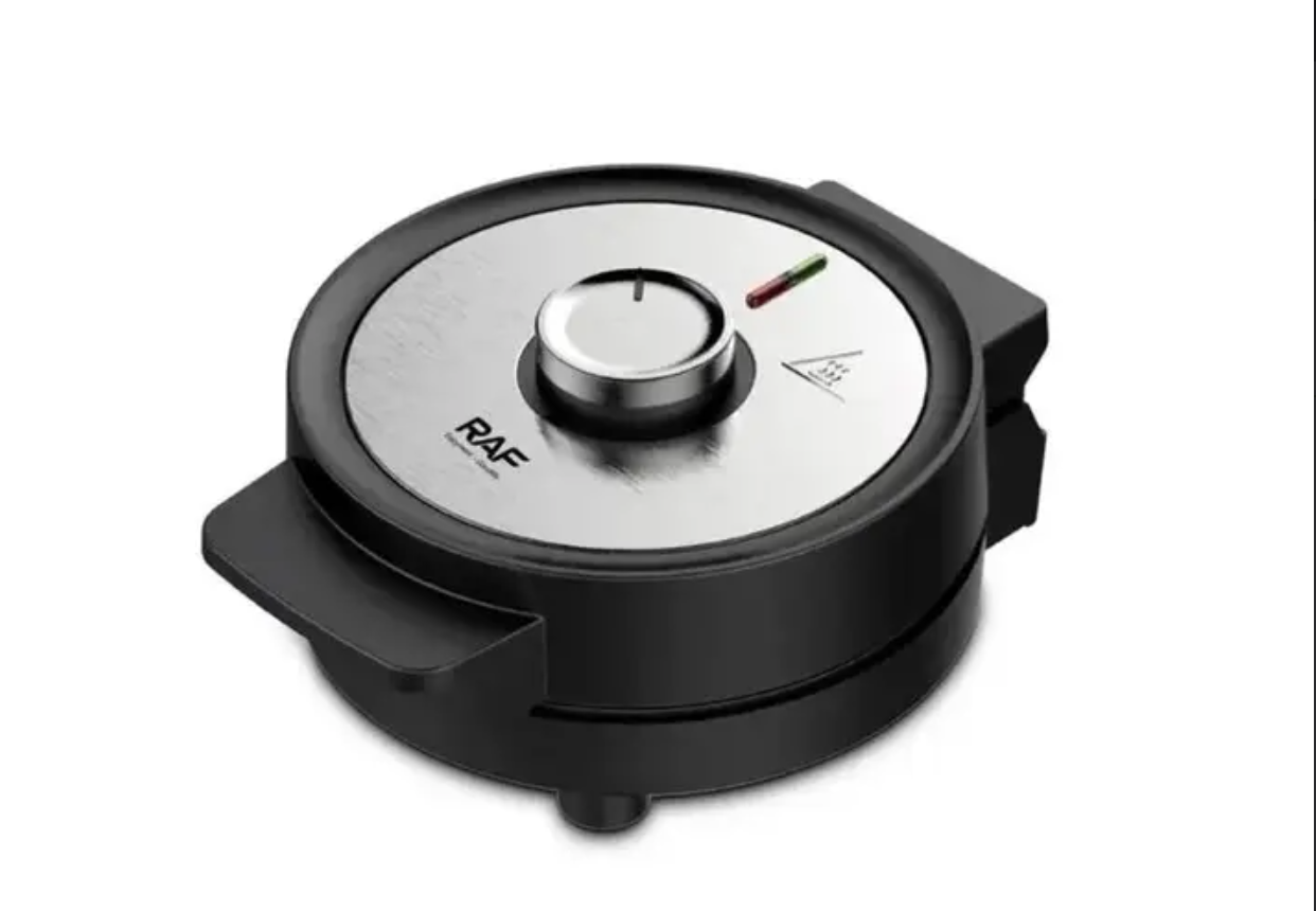 Вафельница электрическая RAF R565 с конусом для трубочек бытовая 1000W Черный (31431739)