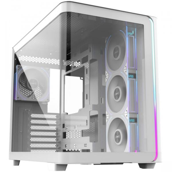 Корпус FSP M580-WP Midi Tower ATX без блока питания с 4х120 мм ARGB вентиляторами 2хUSB 3.0 и USB Type-C Белый