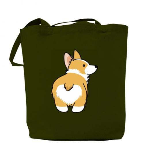 Шопер Corgi back 37x41 см Хакі (2829232-23-83626)