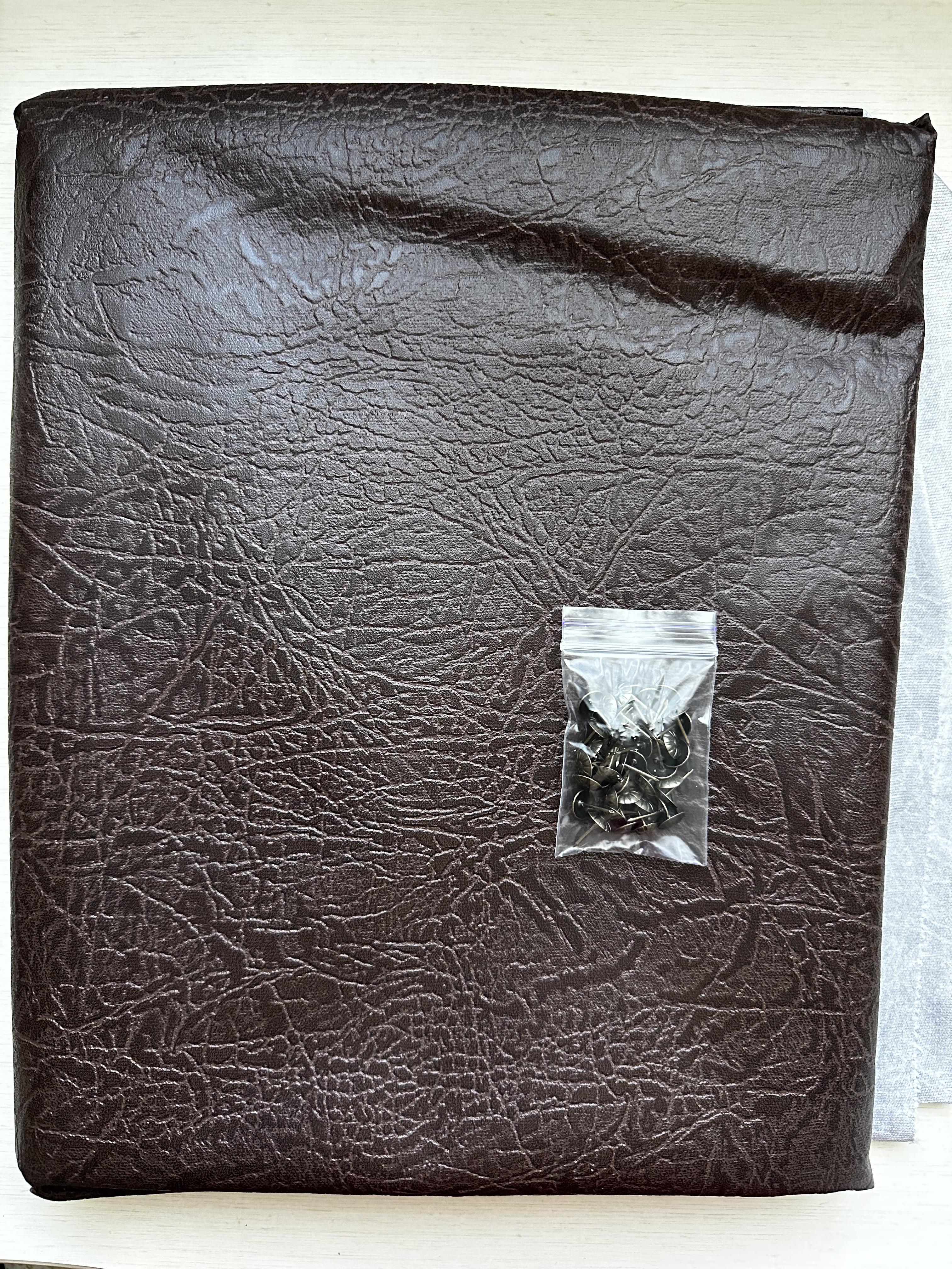 Обивка дверная комплект тисненый 200х100 см Темно-шоколадный (229)